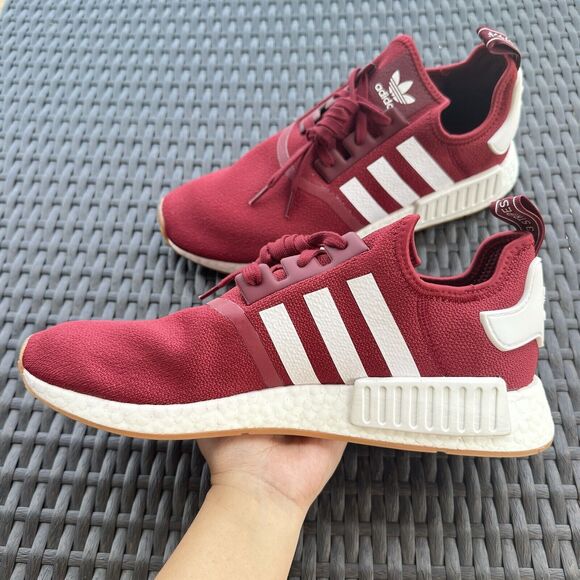 Adidas NMD_R1 Burgundy Gum Men\'s Athletic Shoes FX6787 Size 4 main image 15